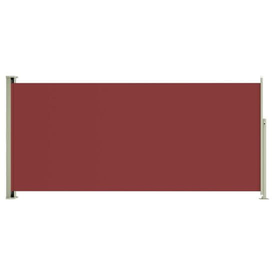 Vidaxl Zložljiva stranska tenda za teraso 140x300 cm rdeča