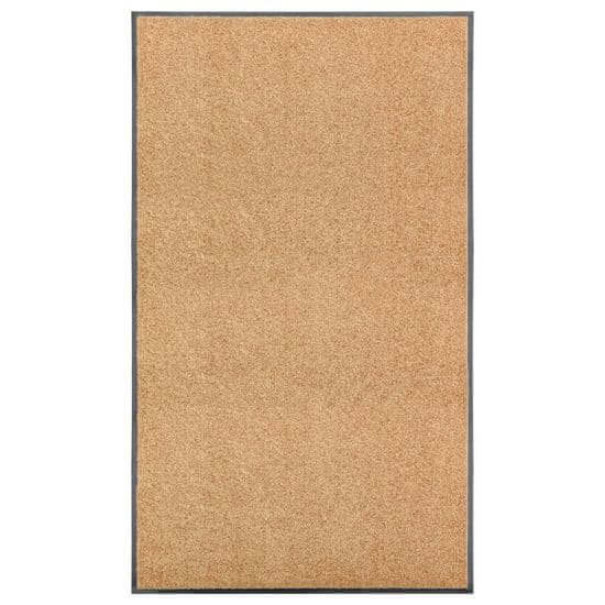 Vidaxl Pralni predpražnik krem 90x150 cm