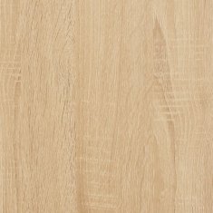 Vidaxl Omarica za gramofonske plošče hrast sonoma 121x38x48 cm les