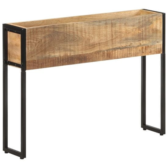 Vidaxl Cvetlično korito 90x20x68 cm robusten mangov les