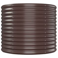 Vidaxl Visoka greda rjava 554x100x68 cm prašno premazano jeklo