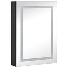 Vidaxl LED kopalniška omarica z ogledalom 50x13x70 cm