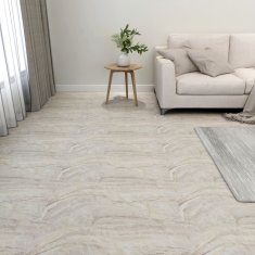 Vidaxl Samolepilne talne plošče 55 kosov PVC 5,11 m2 bež
