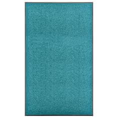 Vidaxl Pralni predpražnik cyan moder 90x150 cm