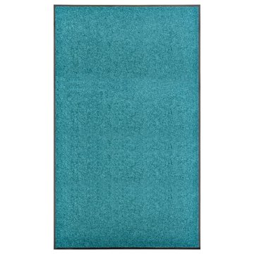 Vidaxl Pralni predpražnik cyan moder 90x150 cm