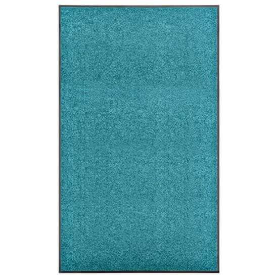Vidaxl Pralni predpražnik cyan moder 90x150 cm