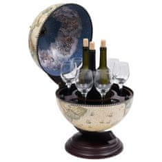 Greatstore Namizni globus bar/stojalo za vino les evkaliptusa zelen