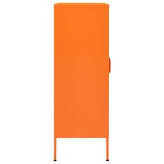 Vidaxl Omara za shranjevanje oranžna 80x35x101,5 cm jeklo