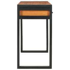 Vidaxl Pisalna miza z 2 predaloma 100x40x75 cm predelana tikovina