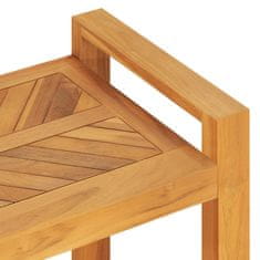 Vidaxl Klop 120 cm trdna tikovina