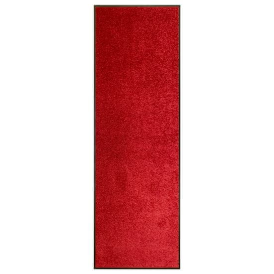 Vidaxl Pralni predpražnik rdeč 60x180 cm