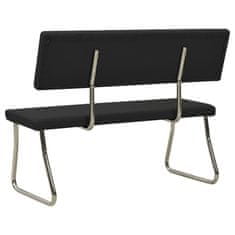 Vidaxl Klop 110 cm črno umetno usnje