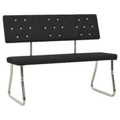 Vidaxl Klop 110 cm črno umetno usnje