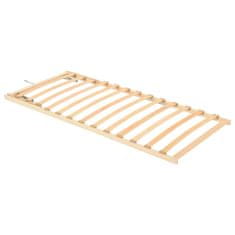 Vidaxl Letveno dno za posteljo 13 letvic nastavljivo 90x200 cm