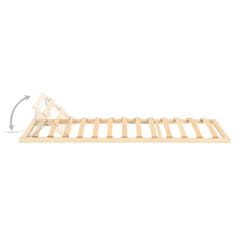 Vidaxl Letveno dno za posteljo 13 letvic nastavljivo 90x200 cm