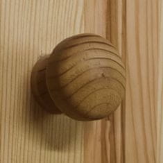 Vidaxl Predalnik 43x34x53 cm trdna borovina