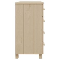 Vidaxl Komoda HAMAR medeno rjava 79x40x80 cm trdna borovina