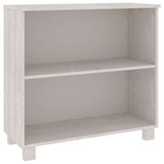 Vidaxl Komoda bela 85x35x80 cm trdna borovina
