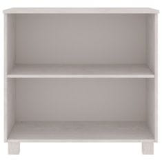 Vidaxl Komoda bela 85x35x80 cm trdna borovina