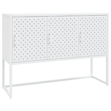 Vidaxl Komoda bela 105x35x75 cm jeklo