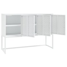 Vidaxl Komoda bela 105x35x75 cm jeklo