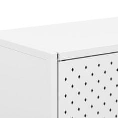 Vidaxl Komoda bela 105x35x75 cm jeklo