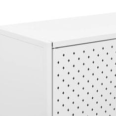 Vidaxl Komoda bela 75x35x75 cm jeklo
