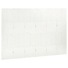 Vidaxl Paravan 6-delni bel 240x180 cm jeklo