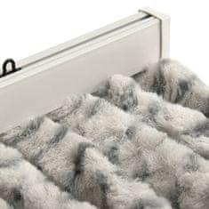 Vidaxl Zavesa proti mrčesu svetlo in temno siva 90x220 cm šenilja