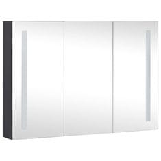 Vidaxl LED kopalniška omarica z ogledalom 89x14x62 cm