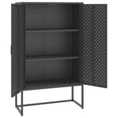 Vidaxl Visoka omarica antracitna 80x35x135 cm jeklo
