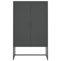 Vidaxl Visoka omarica antracitna 80x35x135 cm jeklo