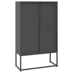 Vidaxl Visoka omarica antracitna 80x35x135 cm jeklo