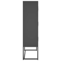 Vidaxl Visoka omarica antracitna 80x35x135 cm jeklo