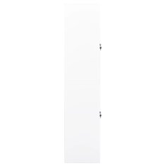 Vidaxl Pisarniška omara bela 90x40x180 cm jeklo