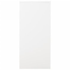 Vidaxl Omara z drsnimi vrati bela 90x40x90 cm jeklo