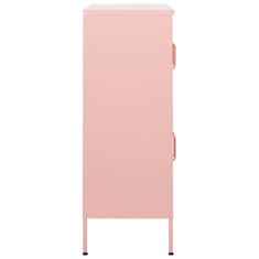 Vidaxl Omara za shranjevanje roza 80x35x101,5 cm jeklo
