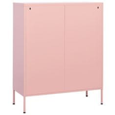 Vidaxl Omara za shranjevanje roza 80x35x101,5 cm jeklo