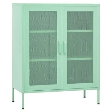 Vidaxl Omara za shranjevanje mint zelena 80x35x101,5 cm jeklo