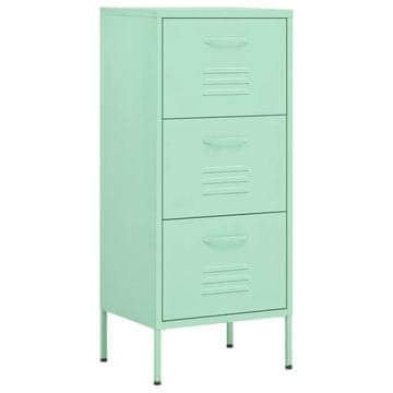 Vidaxl Omara za shranjevanje mint zelena 42,5x35x101,5 cm jeklo