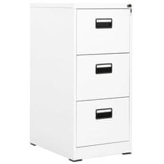 Vidaxl Arhivska omarica bela 46x62x102,5 cm jeklo