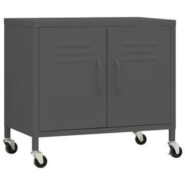 Vidaxl Omara za shranjevanje antracitna 60x35x56 cm jeklo
