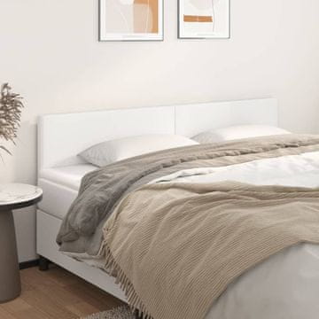 Vidaxl vidaXL Vzglavja za posteljo, 2 kosa, bela, 100x5x78/88 cm, umetno usnje