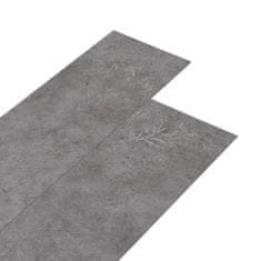 Vidaxl Samolepilne PVC talne plošče 5,21 m2 2 mm betonsko sive barve