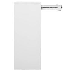 Vidaxl Pisarniška omara bela 90x40x102 cm jeklo
