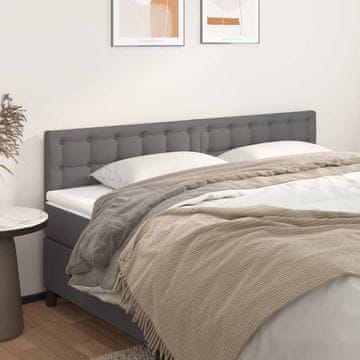 Vidaxl vidaXL Vzglavja za posteljo, komplet 2 kosov, siva, 80x5x78/88 cm, umetno usnje