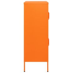 Greatstore Omara za shranjevanje oranžna 80x35x101,5 cm jeklo