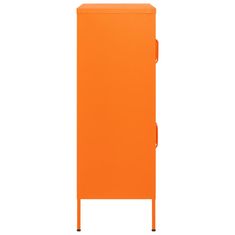 Vidaxl Omara za shranjevanje oranžna 80x35x101,5 cm jeklo