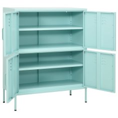 Vidaxl Omara za shranjevanje mint zelena 80x35x101,5 cm jeklo