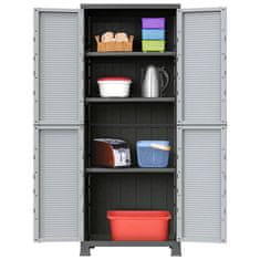 Vidaxl Plastična omarica 68x39x171,5 cm